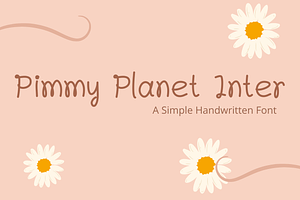 Pimmy Planet Inter Handwritten Font
