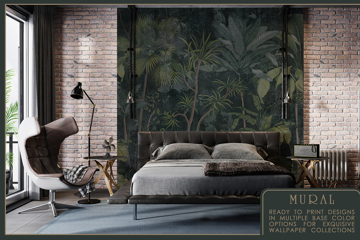 Fresco collection Tropical mural, a Wallpaper Graphic by Natalia0307 (Photo 11 of 19)