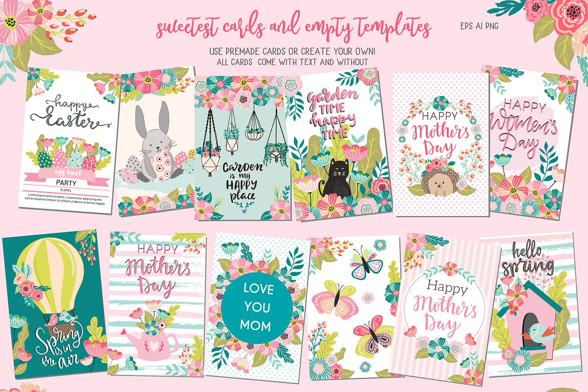 Spring is in the air bundle, an Animal Illustration by Cozy pattern shop (Photo 7 of 12)