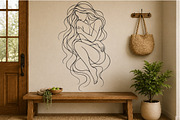 Elegant Woman Line Art PNG, an Object Graphic by DreamCafeArt (Thumbnail 2 of 4)