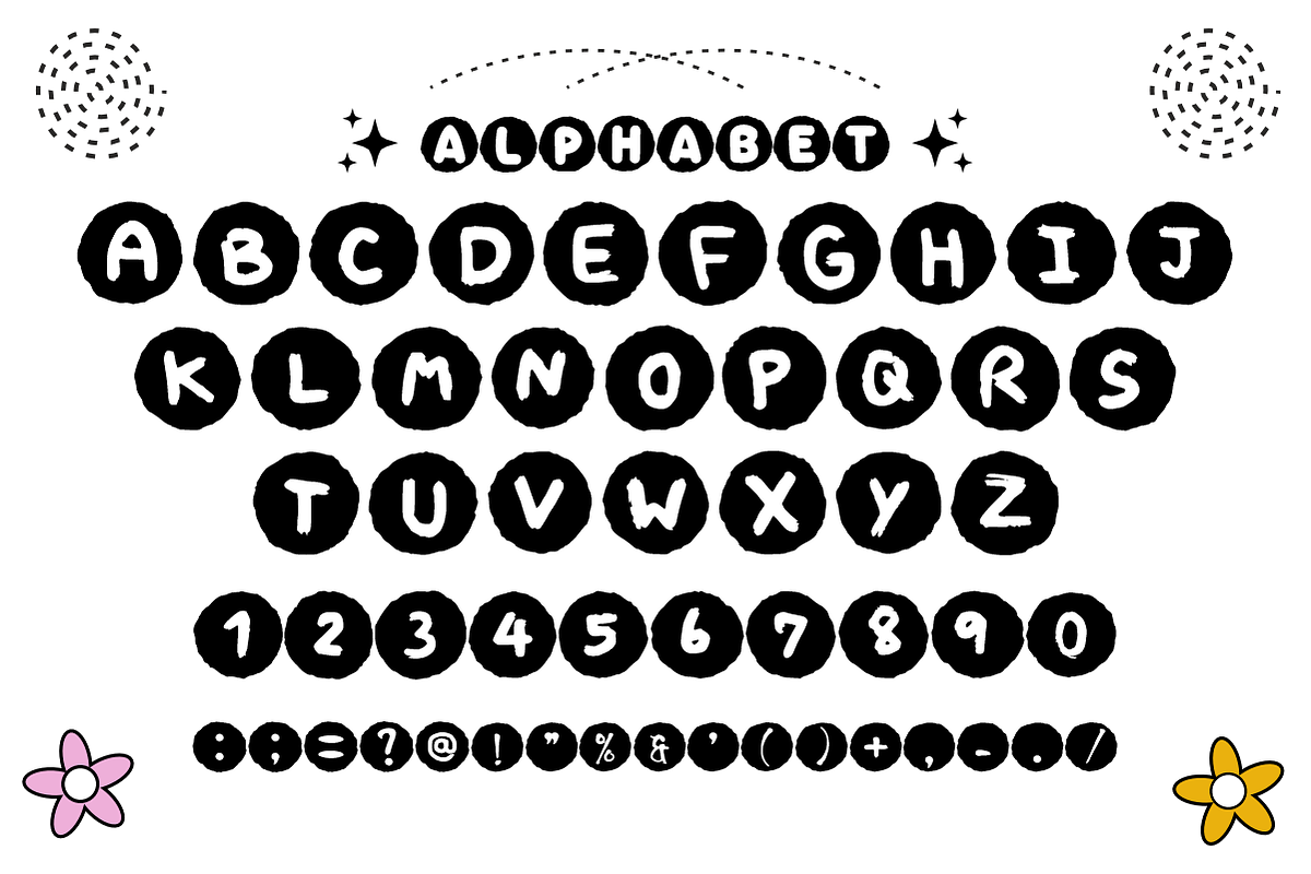 Birthday Party - Cute Kids Font, a Sans Serif Font by KiddoGlyphs Studio (Photo 4 of 4)