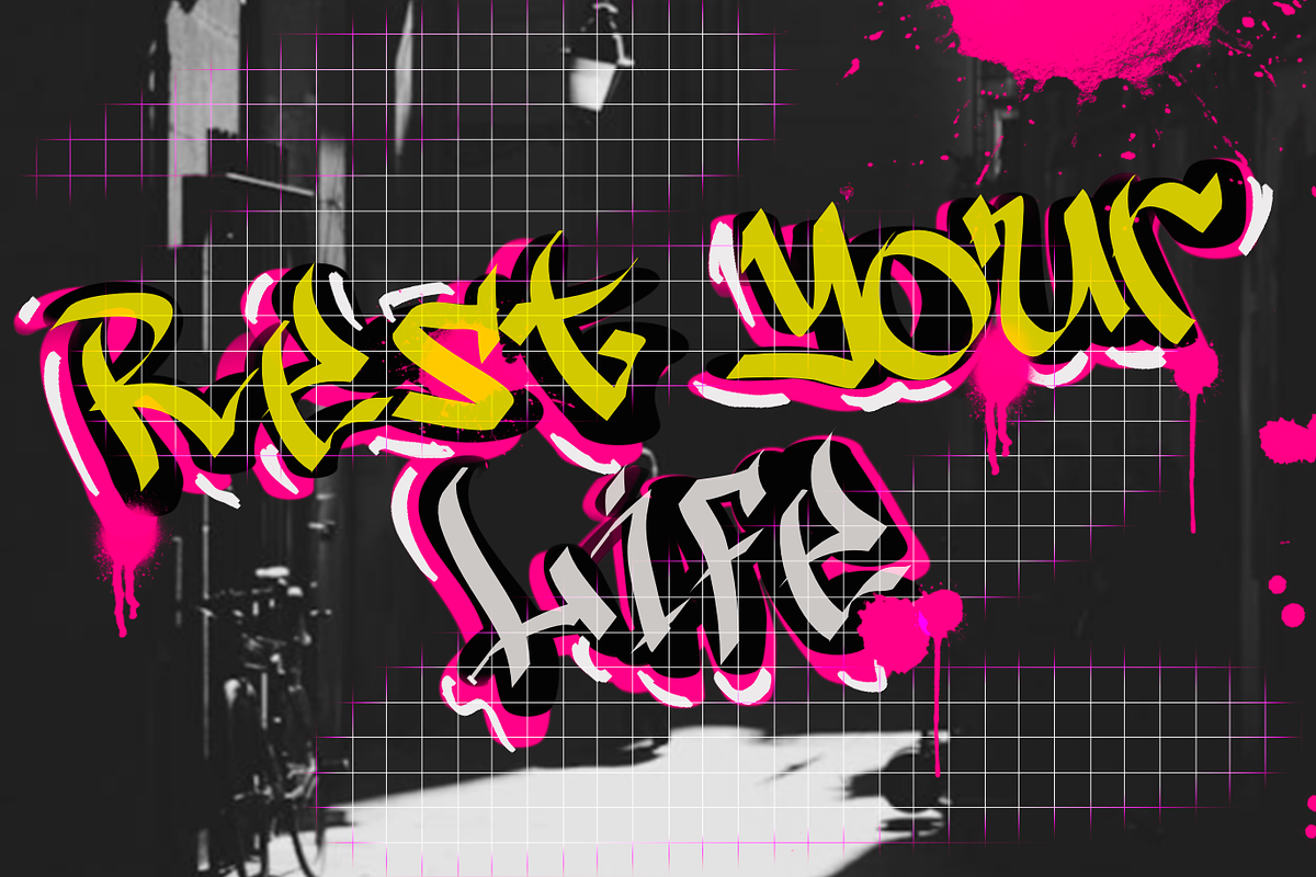 Breaking Noise - Graffiti Font, a Handwritten Font by BeadyLab (Photo 6 of 7)