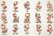 Whimsical Flamingo Pool Summer PNG, an Illustration by RobertsArt (Thumbnail 2 of 5)
