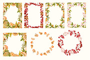 Watercolor Frames Autumn Clipart, an Object Illustration by Pattern + watercolor (Thumbnail 7 of 10)