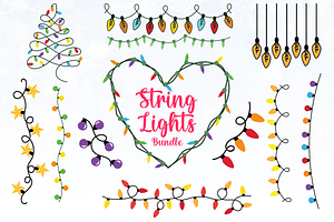 Christmas Lights SVG Bundle