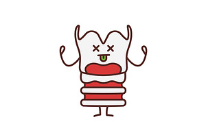 Unhappy Larynx Character Color Icon