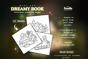 Dreamy Book Printable Coloring Pages, an Object Graphic by TheDoodleSweets (Thumbnail 4 of 4)