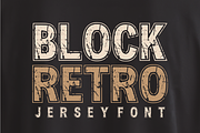 Block Retro -Distressed Varsity Font, a Sans Serif Font by KiddoGlyphs Studio (Thumbnail 1 of 4)