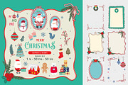 Merry christmas frame for kid design, a Decorative Illustration by Piixypeach (Thumbnail 1 of 9)