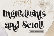 Classical Aesthetics - Ligature Font, a Serif Font by 177Studio (Thumbnail 2 of 8)