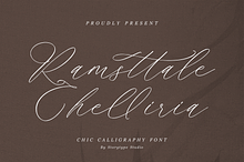Ramsttale Chelliria Chic Calligraphy