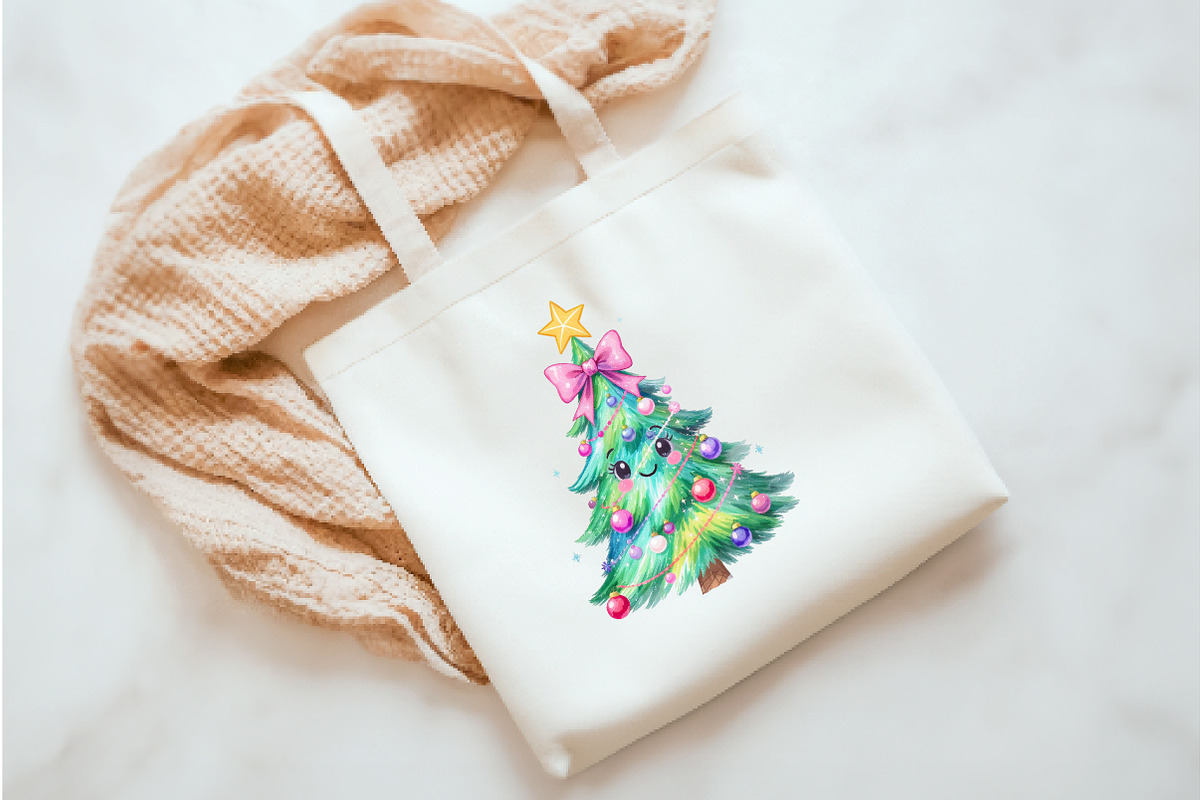 Colorful Glitter Coquette Christmas, an Illustration by Watercolor design (Photo 3 of 6)