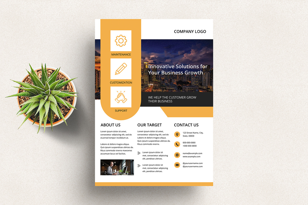 Corporate Flyer, a Flyer Template by SmmrDesign (Photo 3 of 4)