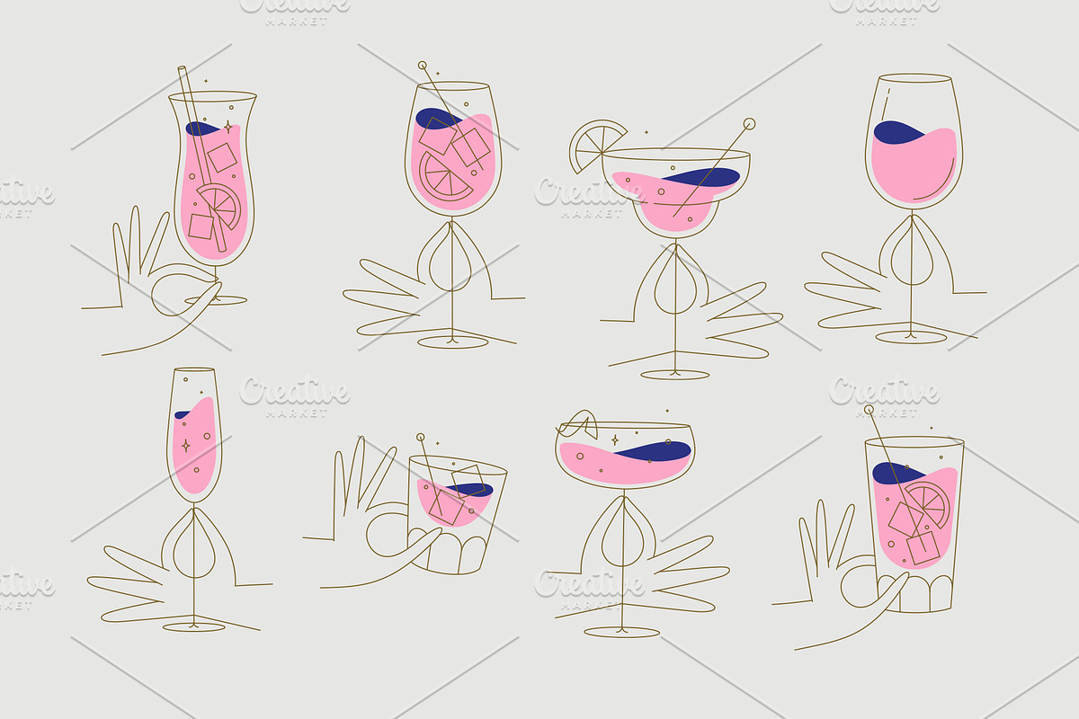 Clink Glass Collection, a Food Illustration by Anna (Photo 5 of 8)