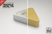 Triangle Metal Tin Mockup, a Cups & Container Mockup by INCDesign (Thumbnail 1 of 6)