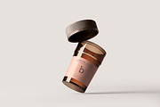 Amber Glass Pills Bottle Mockups, a Cups & Container Mockup by pmvch (Thumbnail 18 of 20)