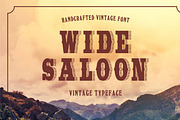 Wide Saloon - Display Font, a Serif Font by Vintage Font Lab (Thumbnail 1 of 9)
