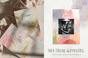 Neutral pastel background flowers, a Background Graphic by Yuliya Derbisheva (Thumbnail 7 of 17)