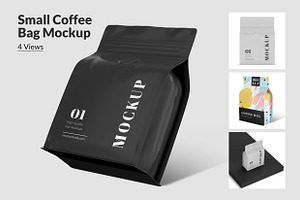 Small Coffee Bag Mockup