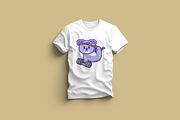 Cute Koala Lifting Dumbell, an Animal Illustration by Artstorystudio (Thumbnail 3 of 3)