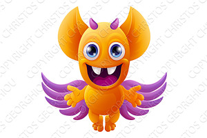 Monster Alien Cute Cartoon Funny, an Illustration by Christos Georghiou