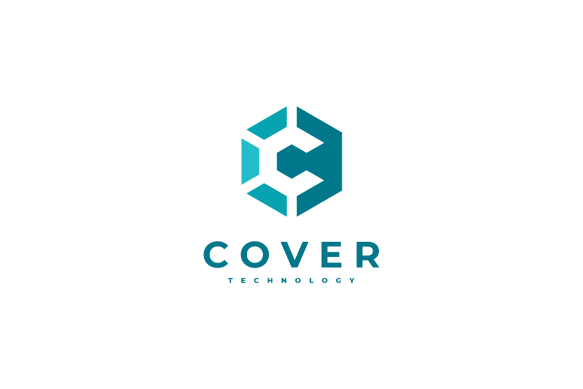 Cover Letter C Hexagon Logo Design