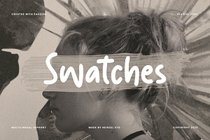 Swatches Handwritten Font, a Handwritten Font by Heinzel Std