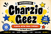 Charzio Geez - Playful Font, a Sans Serif Font by Black Junst (Thumbnail 1 of 7)
