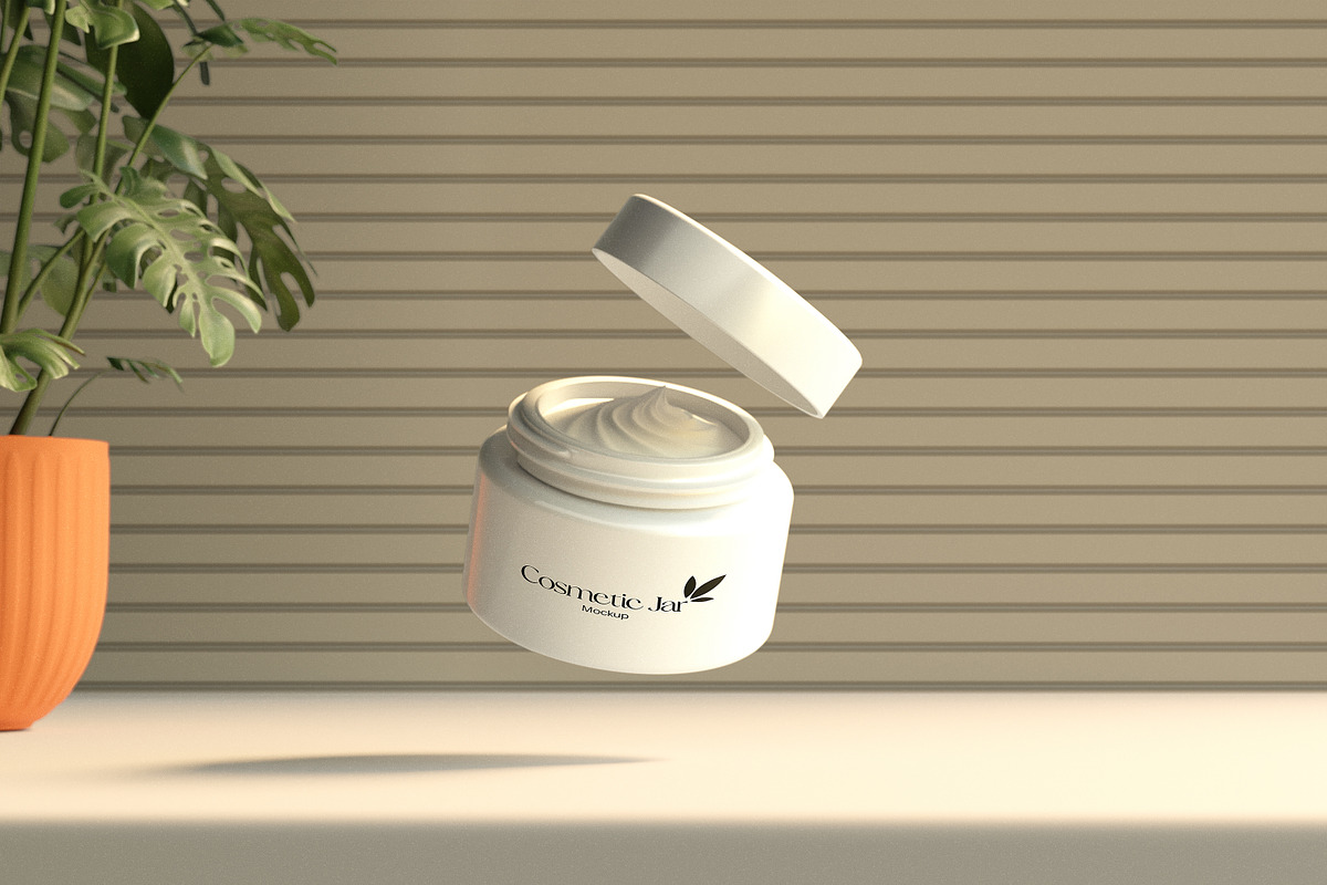 Cream mockup, an Advertising Mockup by xavier_studio (Photo 3 of 5)