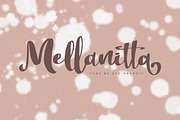 Mellanitta Brush Script Font, a Script Font by NTC Graphic (Thumbnail 1 of 9)