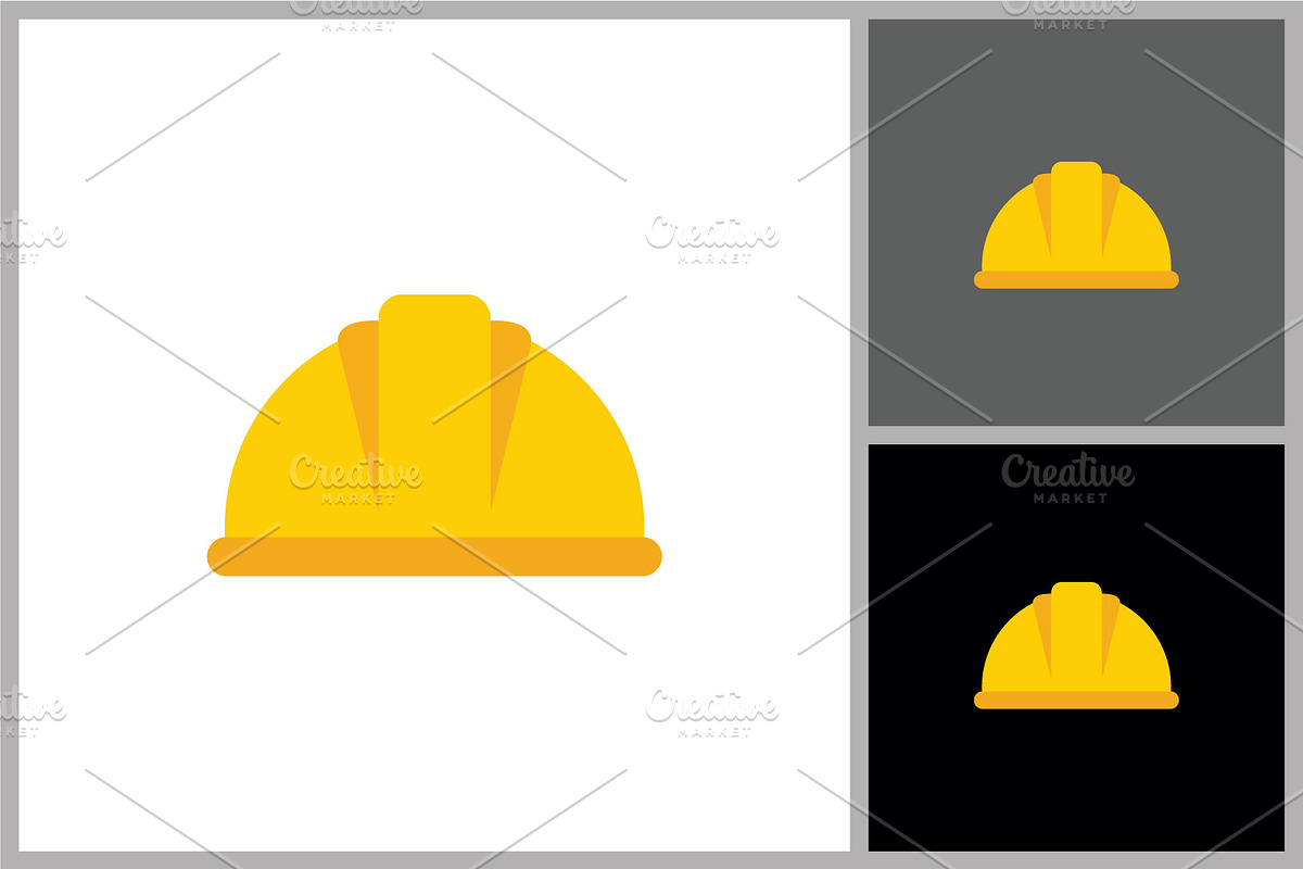 Yellow Hard Hat Icon, a Branding & Logo Template by quadrazo