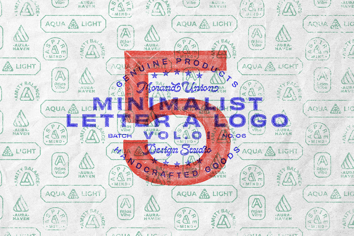 5 Minimalist Letter A Logo Vol 01, a Branding & Logo Template by Morand Union (Photo 1 of 7)
