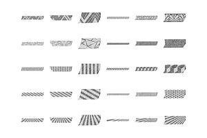 Procreate Washi Tape Stamp Brushes