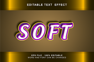 Soft Text Effect Editable