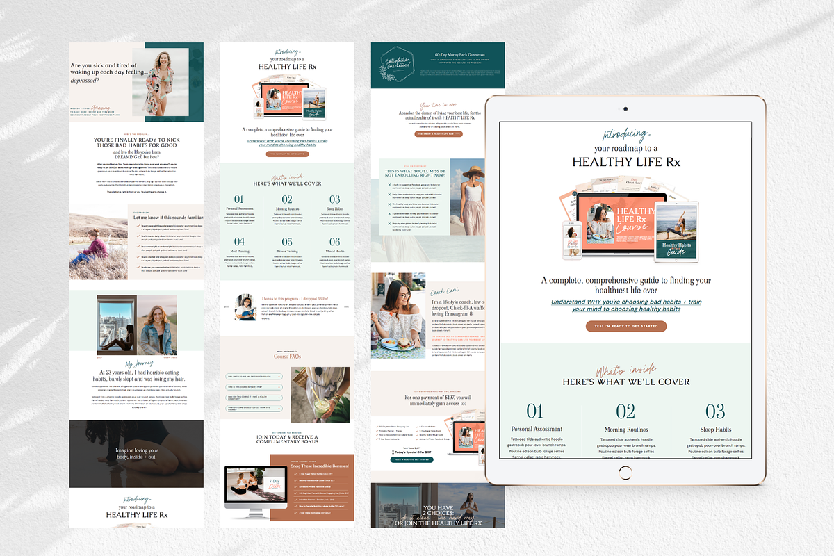 Showit Sales Page Bundle Templates, a Landing Page Template by Sugar Studios (Photo 5 of 8)