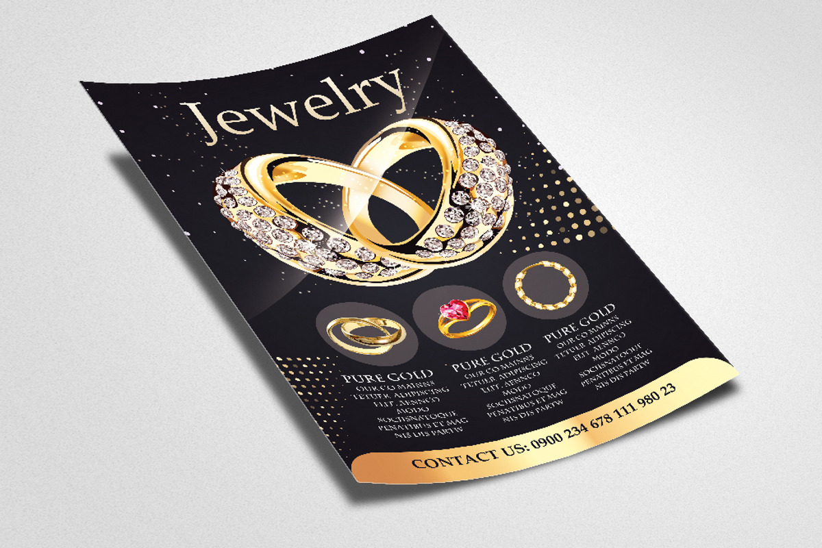 Jewelry Promotion Ads Flyer, a Flyer Template by Business Flyers