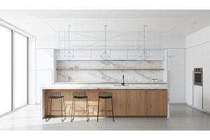 Minimalist luxury kitchen interior, an Architecture Photo by Igor Tichonow