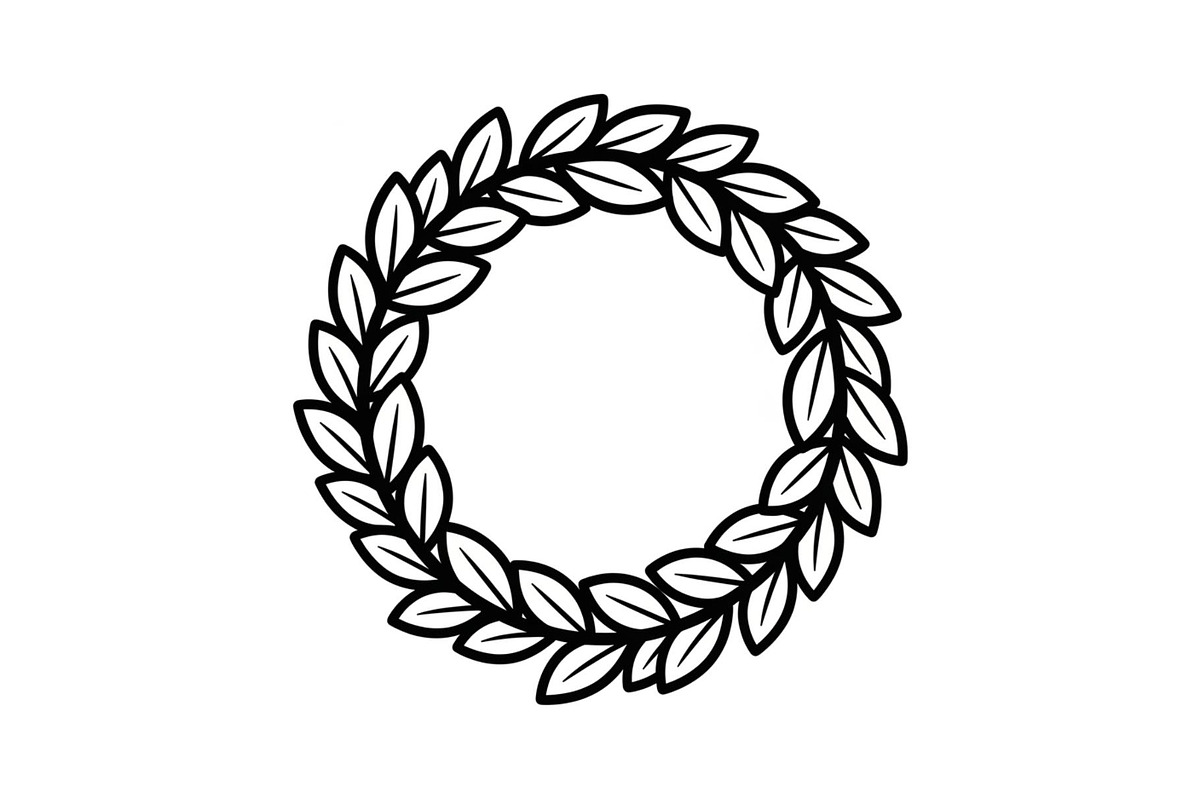Leaf Laurel Wreath Frame Bundle, an Illustration by Gaye Art (Photo 36 of 51)
