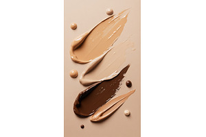 Shades of foundation on canvas, a Beauty & Fashion Photo by Beautiful things