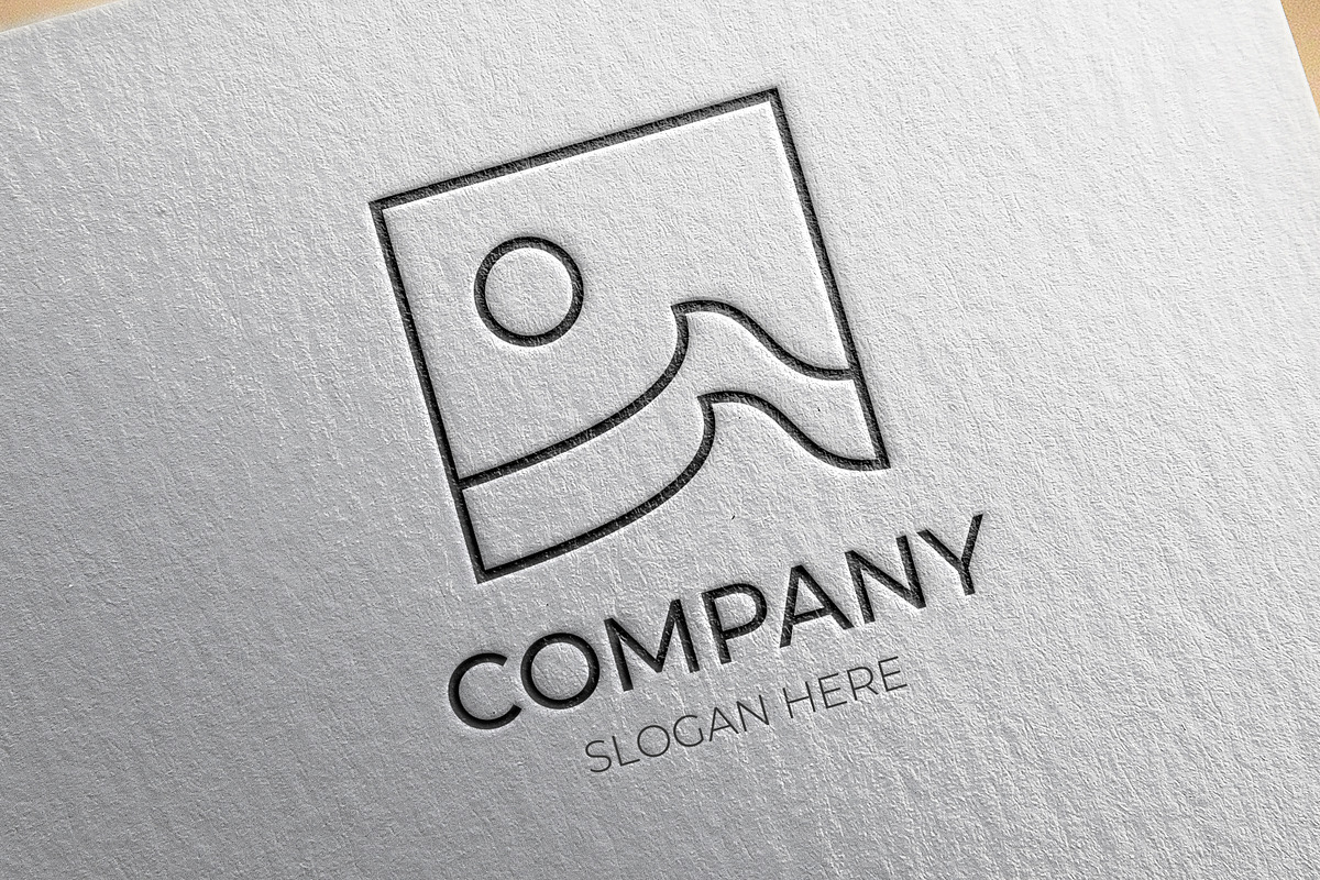 Modern minimalist beach wave logo, a Branding & Logo Template by Medianeka (Photo 1 of 3)