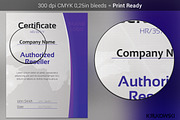 Reseller Certificate, a Stationery Template by Krukowski Graphics (Thumbnail 2 of 3)
