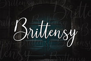 Brittensy, a Script Font by Attract Studio (Thumbnail 13 of 13)
