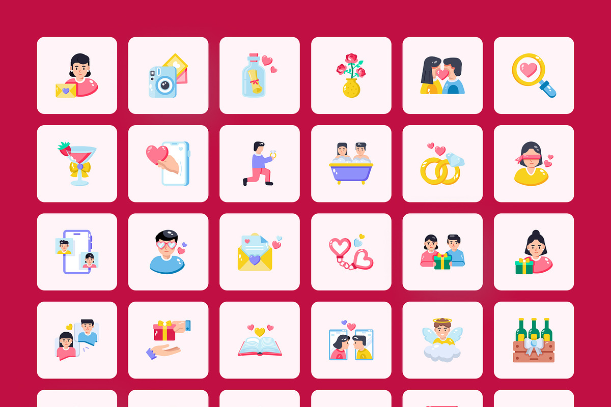 Valentine Day Icons Bundle, a Duotone Icon by Prosymbols (Photo 8 of 9)