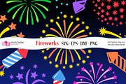 Fireworks SVG, Eps, Dxf, Png, an Object Graphic by PolpoDesign (Thumbnail 1 of 4)