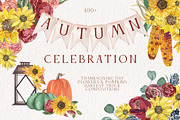 AUTUMN CELEBRATION Sunflower Pumpkin, a Seasonal Illustration by Catch the Dream Art (Thumbnail 1 of 10)