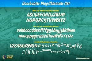 Doorbuster Plug Sign Painter Font