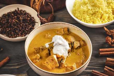 Indian Butter chicken, a Background Photo by Grafvision photography