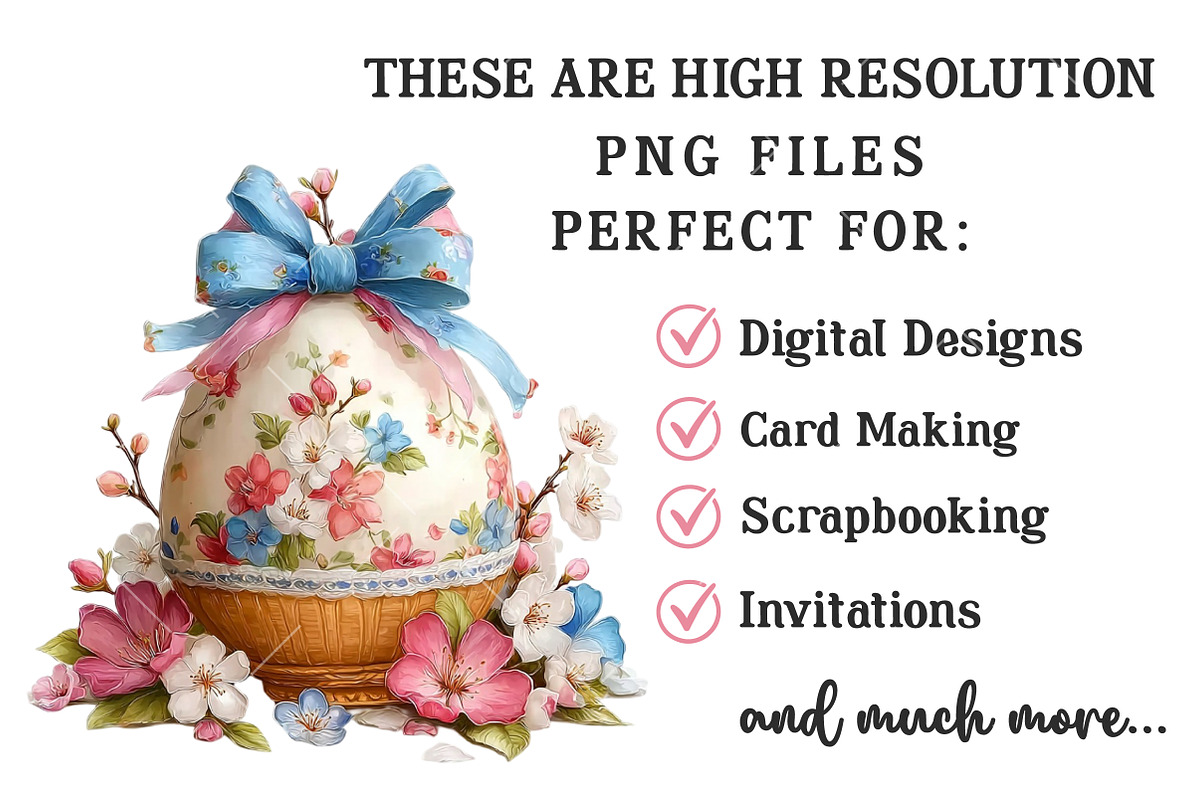 Whimsical Easter Egg Clipart, an Illustration by OK Design (Photo 3 of 6)