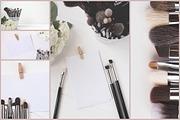 MAKEUP BRUSHES & CARDS BUNDLE, a Print Template by Bobboz Store (Thumbnail 2 of 2)