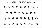 Food & Allergen icon font set, a Symbol Font by Studio Dot by dot (Thumbnail 4 of 6)
